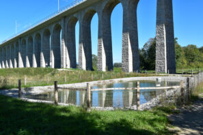 Viadukt mit Amphibienweiher