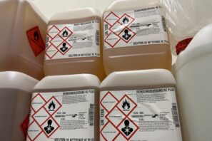 Liquides inflammables dans local prévu à cet effet